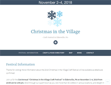 Tablet Screenshot of christmasinthevillagepa.com